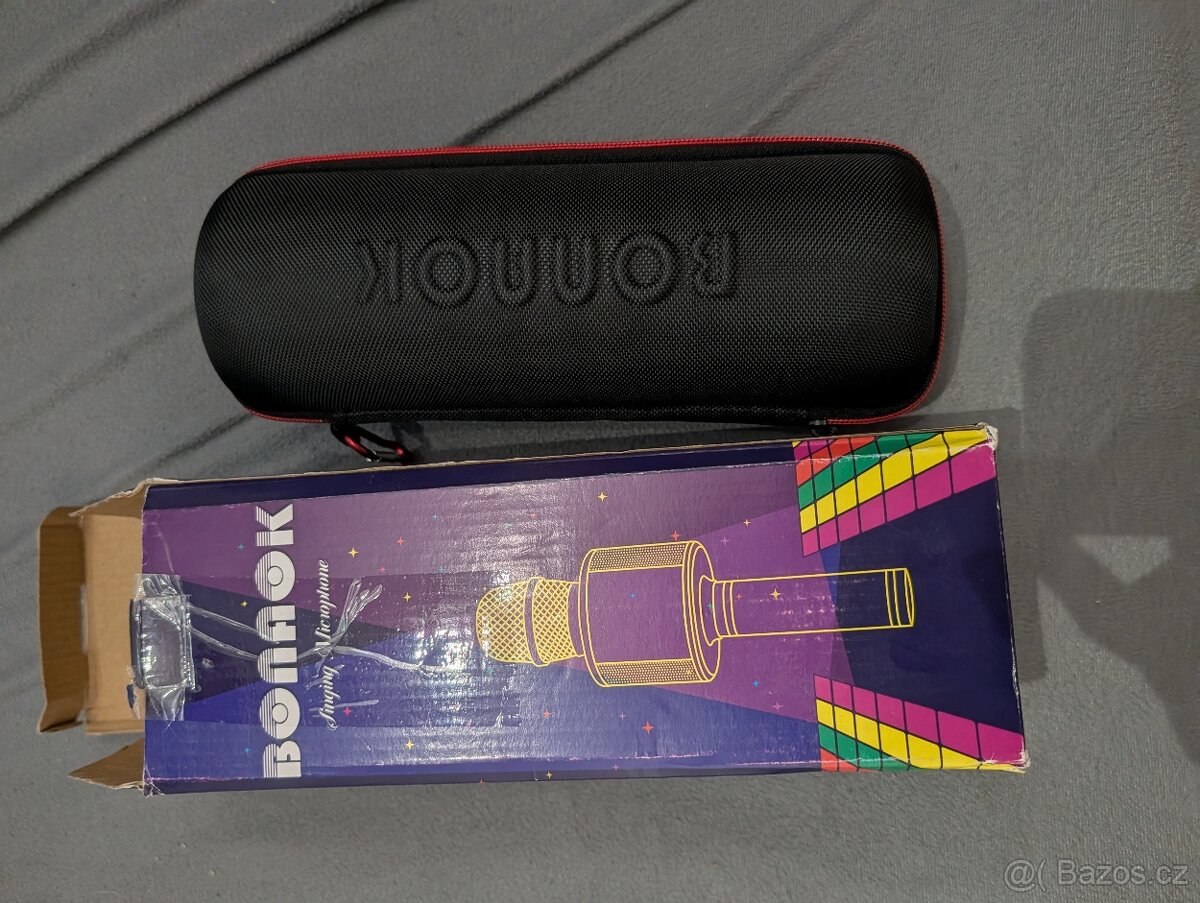 Bluetooth mikrofon Karaoke BONAOK 3v1, - 5