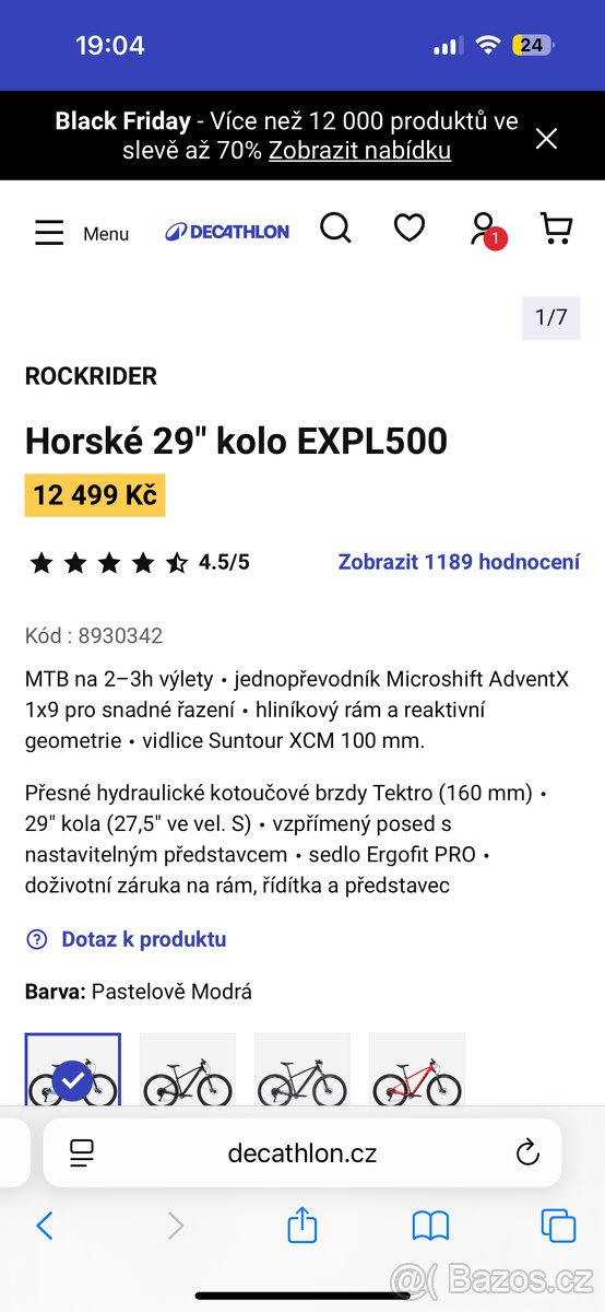 Prodám horské kolo Rockrider EXPL500 - 5