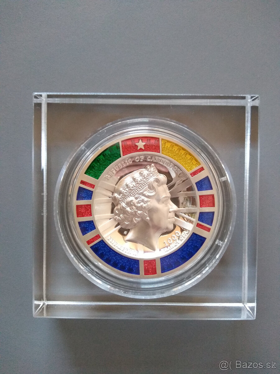 PRODÁM STŘÍBRNOU MINCI 4 Oz PŘÍBĚH ZEMĚ - EVOLUCE - 5