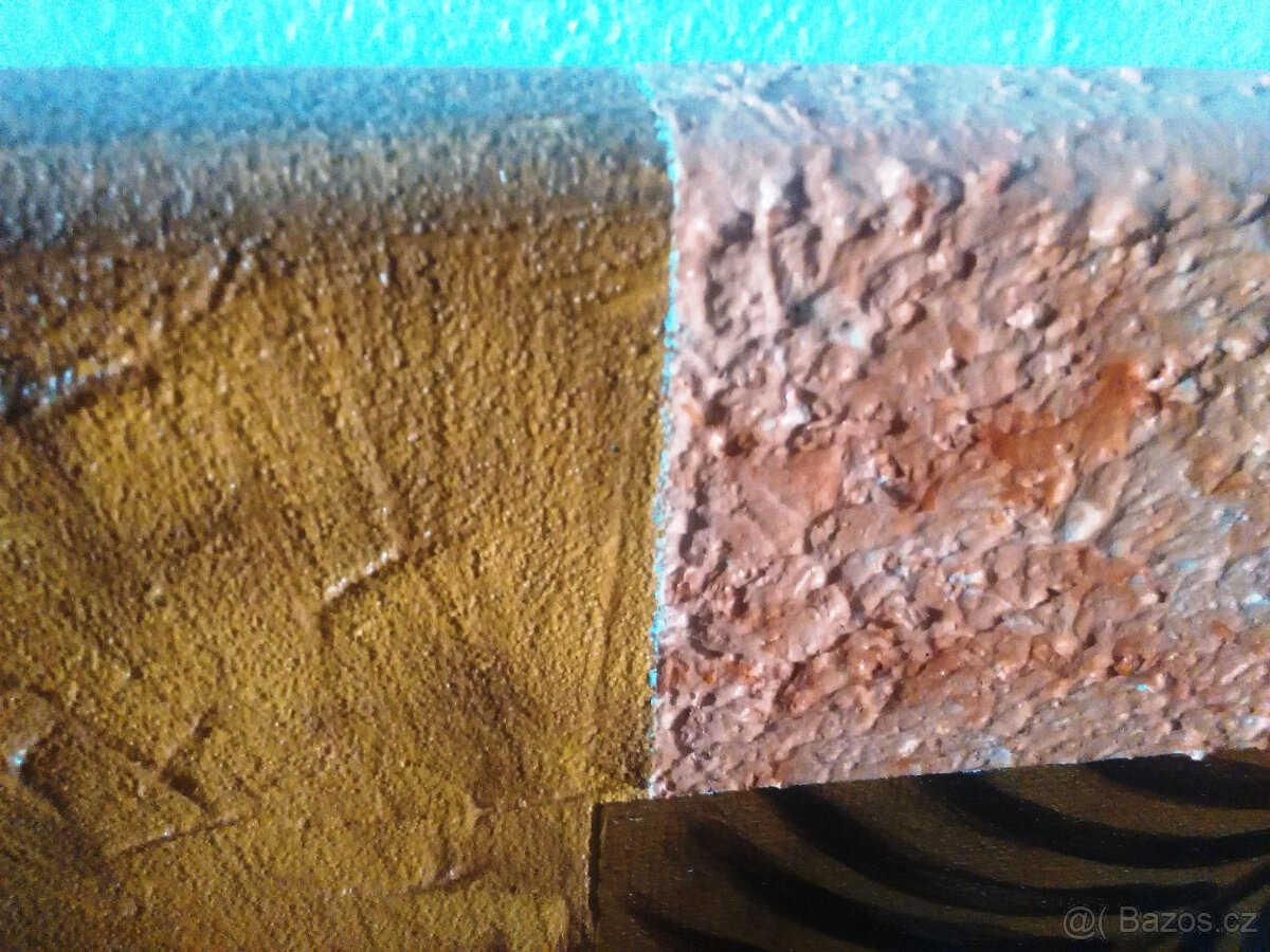 Obraz 70x90cm - Žirafy - Ruční práce - 5