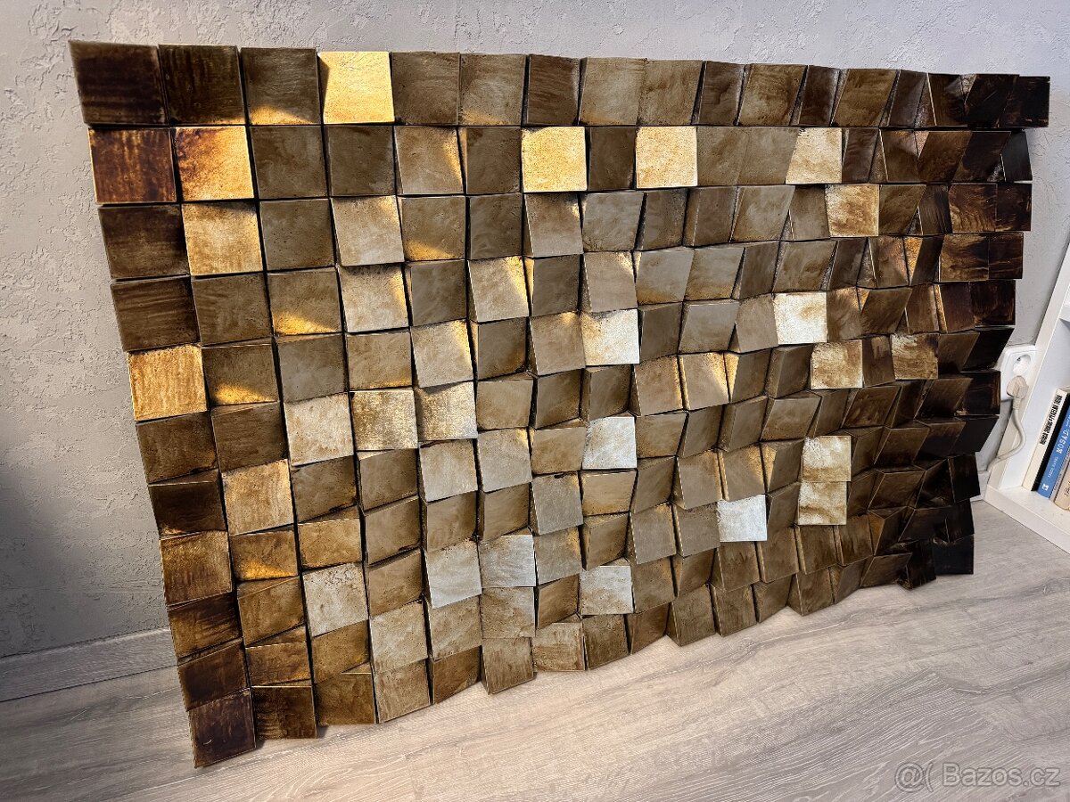 Dřevěný 3D obraz Mozaika - 5