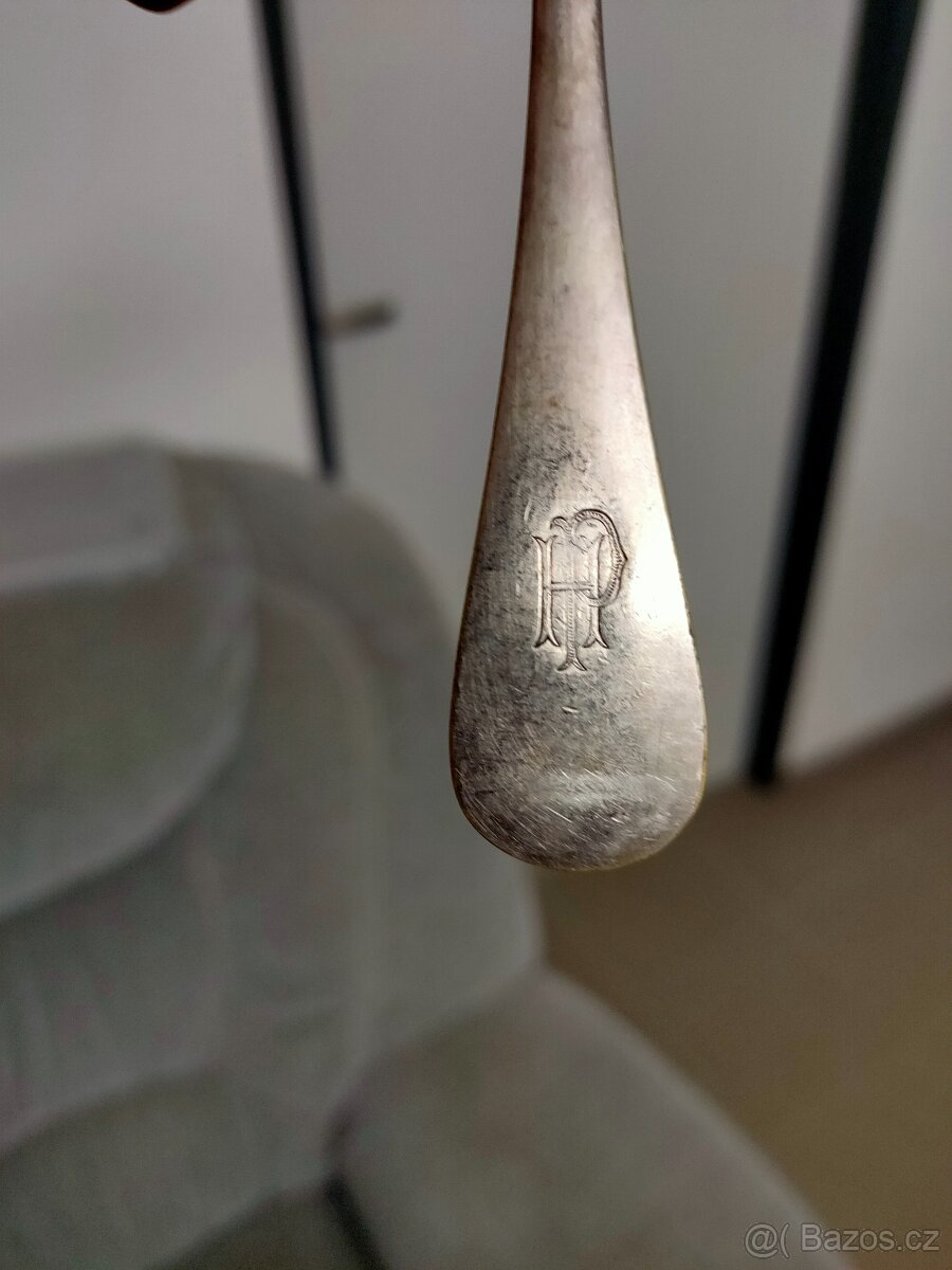 Starožitné lžíce - Alpaka - 5