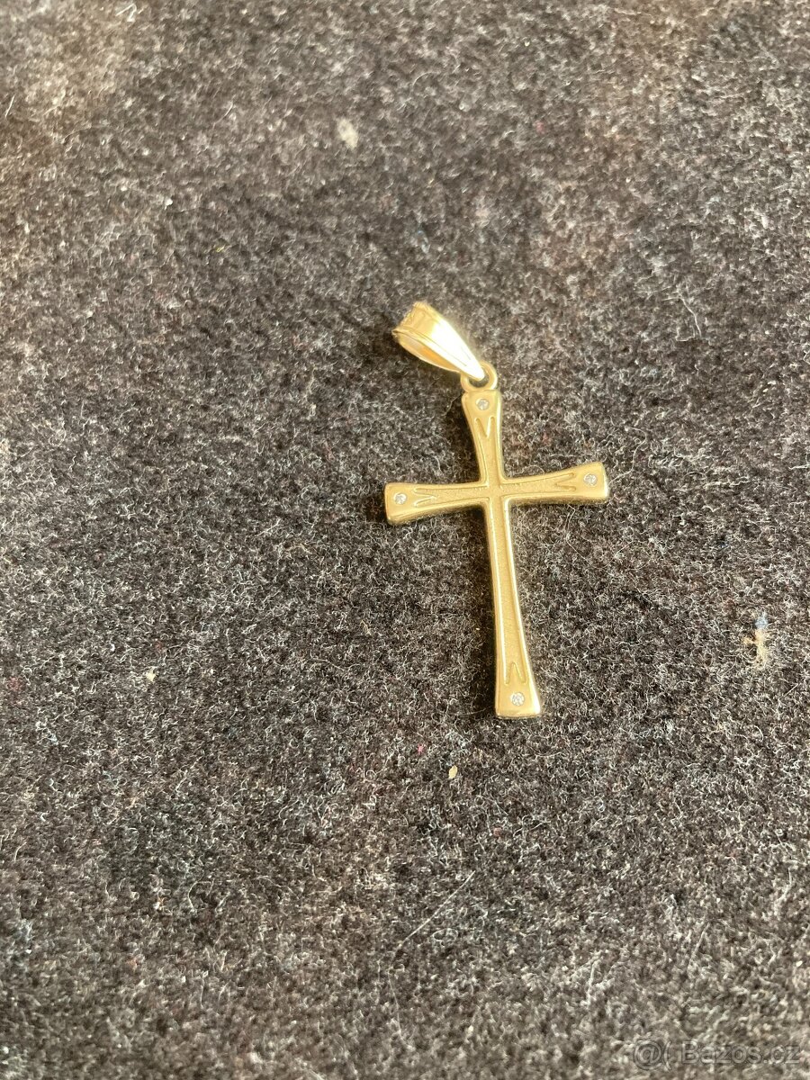 Řetízek plný+Přívěsek Žluté zlato 585/1000 14k - 5