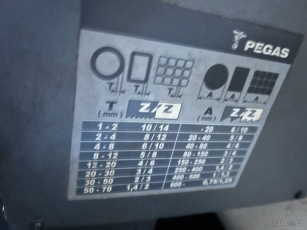 pásová pila pegas - 5