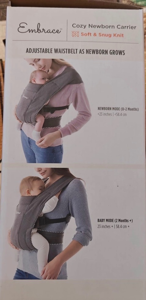 ERGOBABY Nosítko Embrace - soft knit Soft Grey - 5