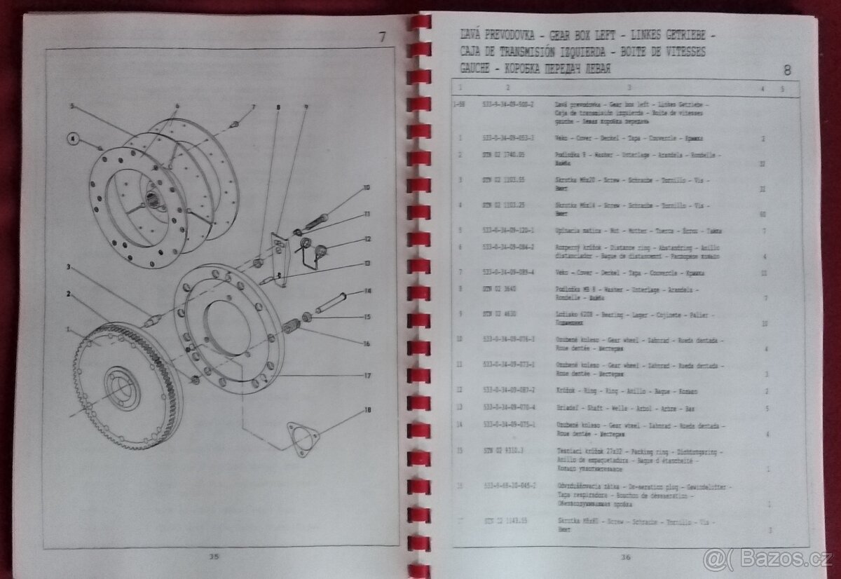 UNC - 061 - KATALOG NÁHRADNÍCH DÍLŮ - 5