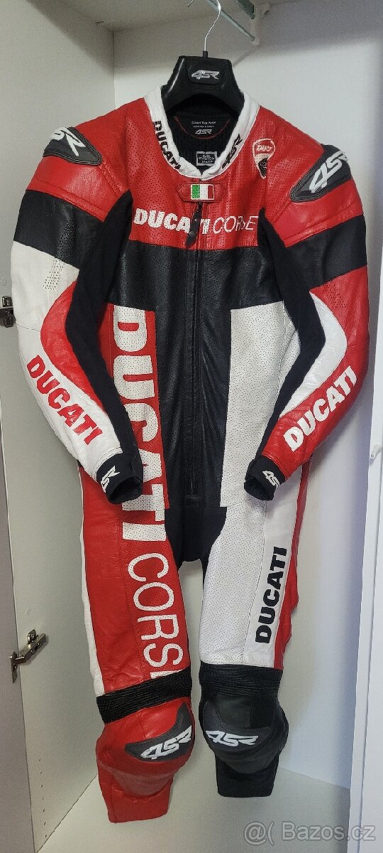 4SR kombinéza z klokaní kůže na zakázku - replica Ducati - 5