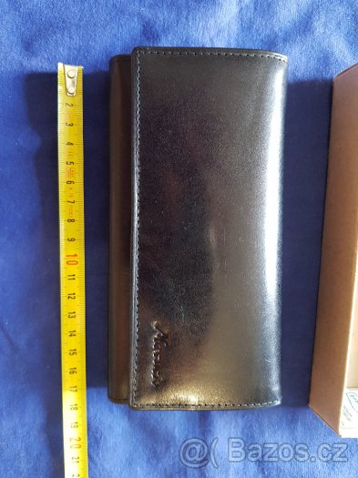 Dámská kožená peněženka černá - 5