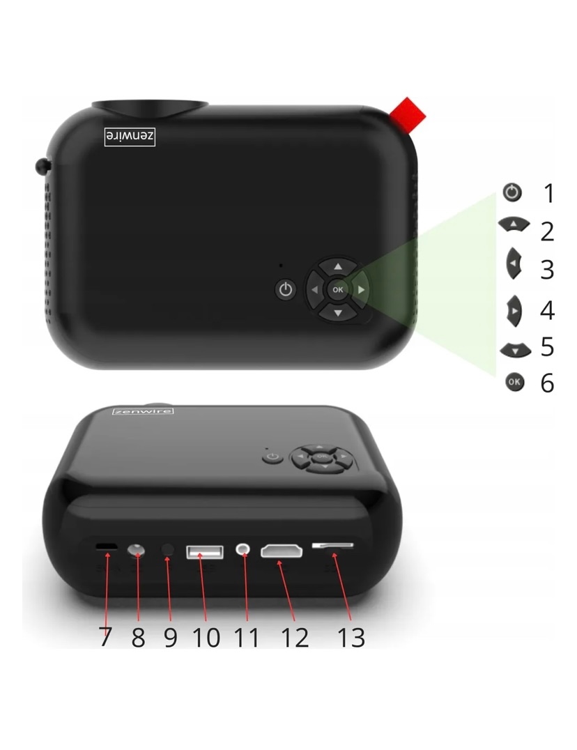Mini projektor Zenwire A10 - 5