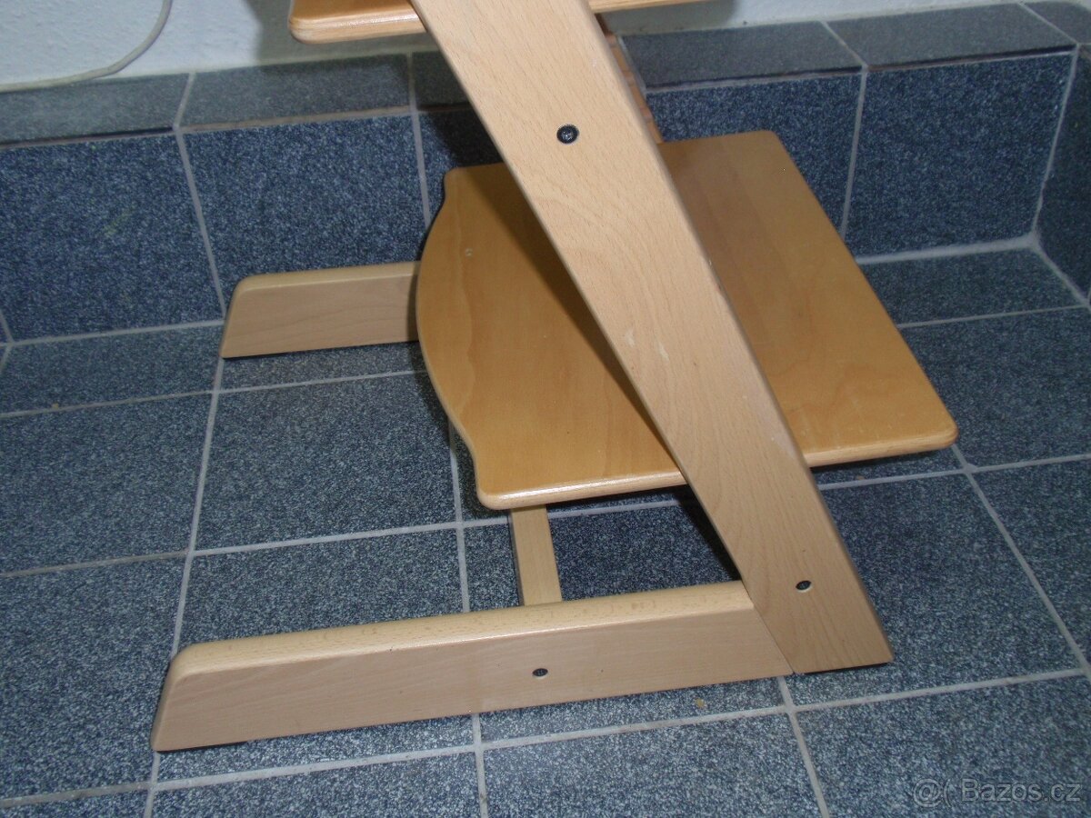 TOP MASIVNÍ DŘEVĚNÁ ROSTOUCÍ ŽIDLE STOKKE TRIPP TRAPP - 5