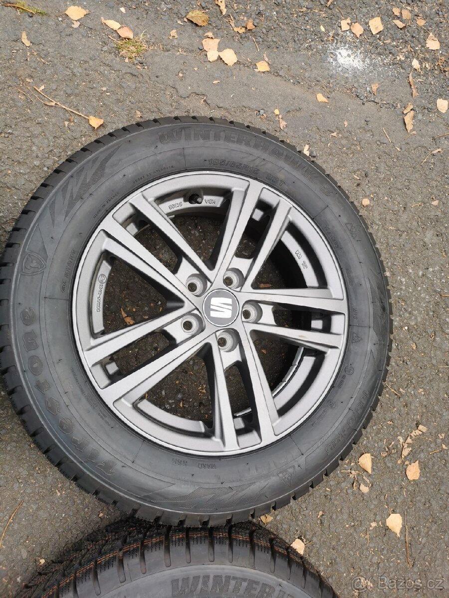 Prodám originální alu kola na SEAT 5x100 et40 zimní - 5