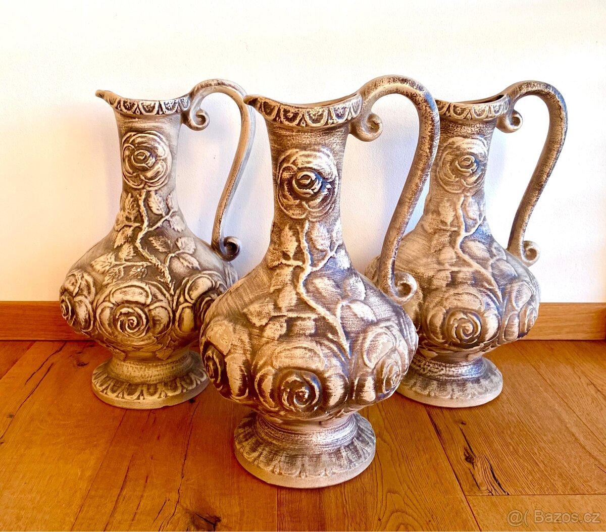 Staré velké vázy 3 kusy - 5