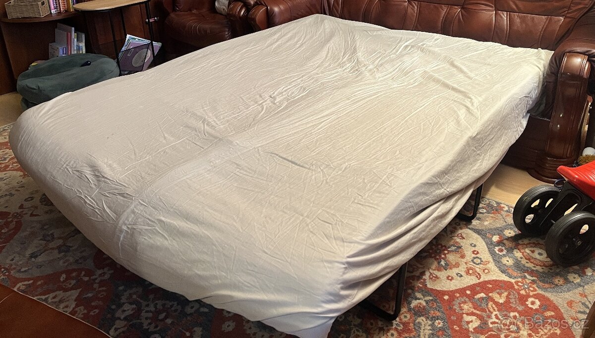 Hnědá kožená sedačka + 2 kožené křeslo - 5