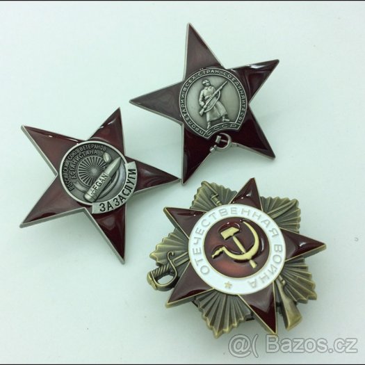 RUSKO CCCP Medaile ŘÁD Rudého Praporu IIIst.+I - 5