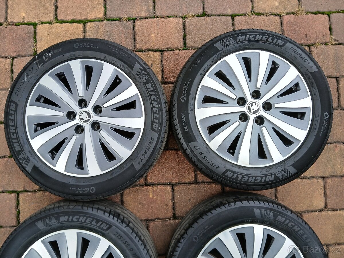 ALU kola,sada, originál Škoda DRAKON,215/55 R17,5x112,TOP - 5