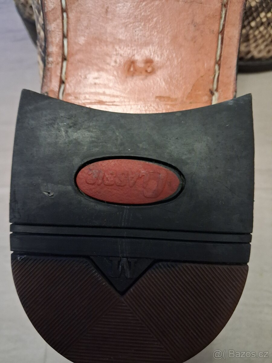 Kožené boty z pravé hadí kůže vel. 43 - 5