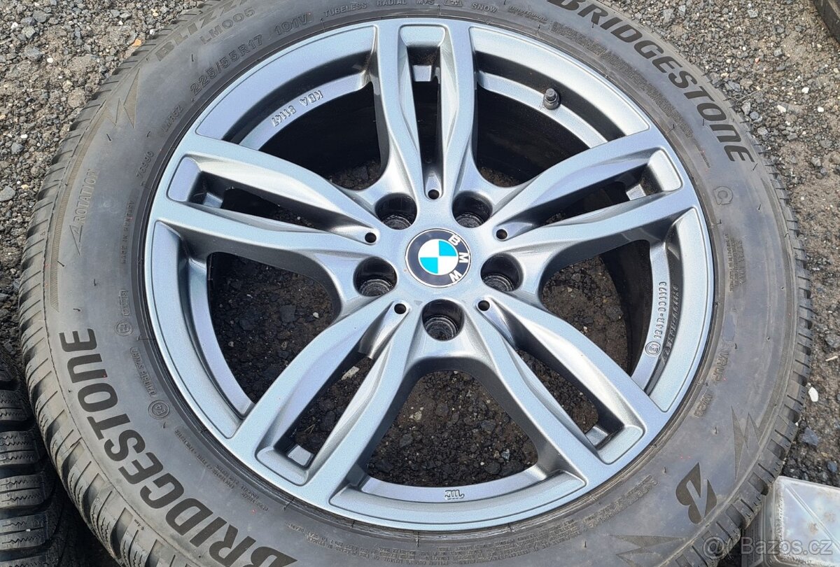 Zimní Alu kola BMW 5, G30, Bridgetone 225/55R17, 8mm - 5