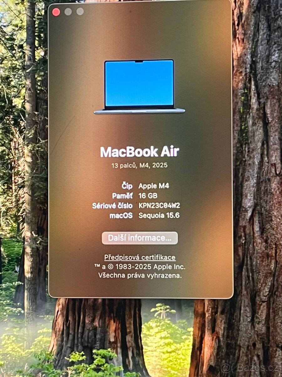 MacBook Air 13" M4 CZ 2025 Temně inkoustový - 5
