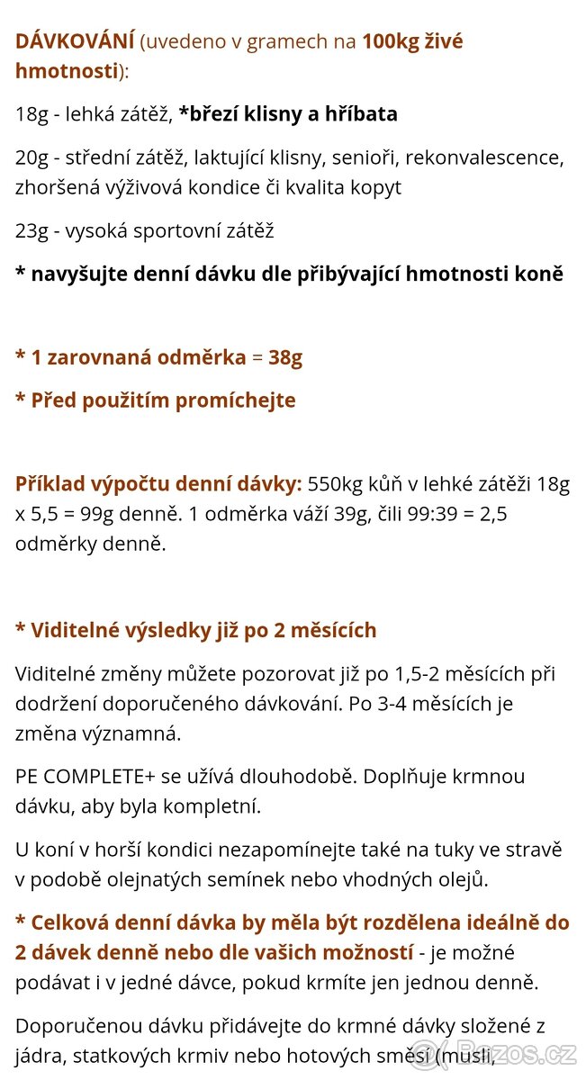 Minerálka Perfect Equi Complete plus, PE Complete+ - 5
