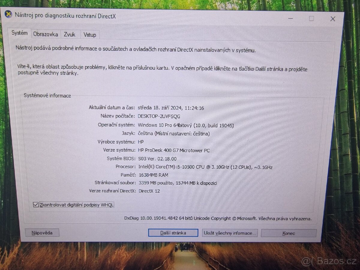 HP ProDesk 400 G7,I5 10500@3,1 GHz,16GB RAM,500GB SSD, - 5