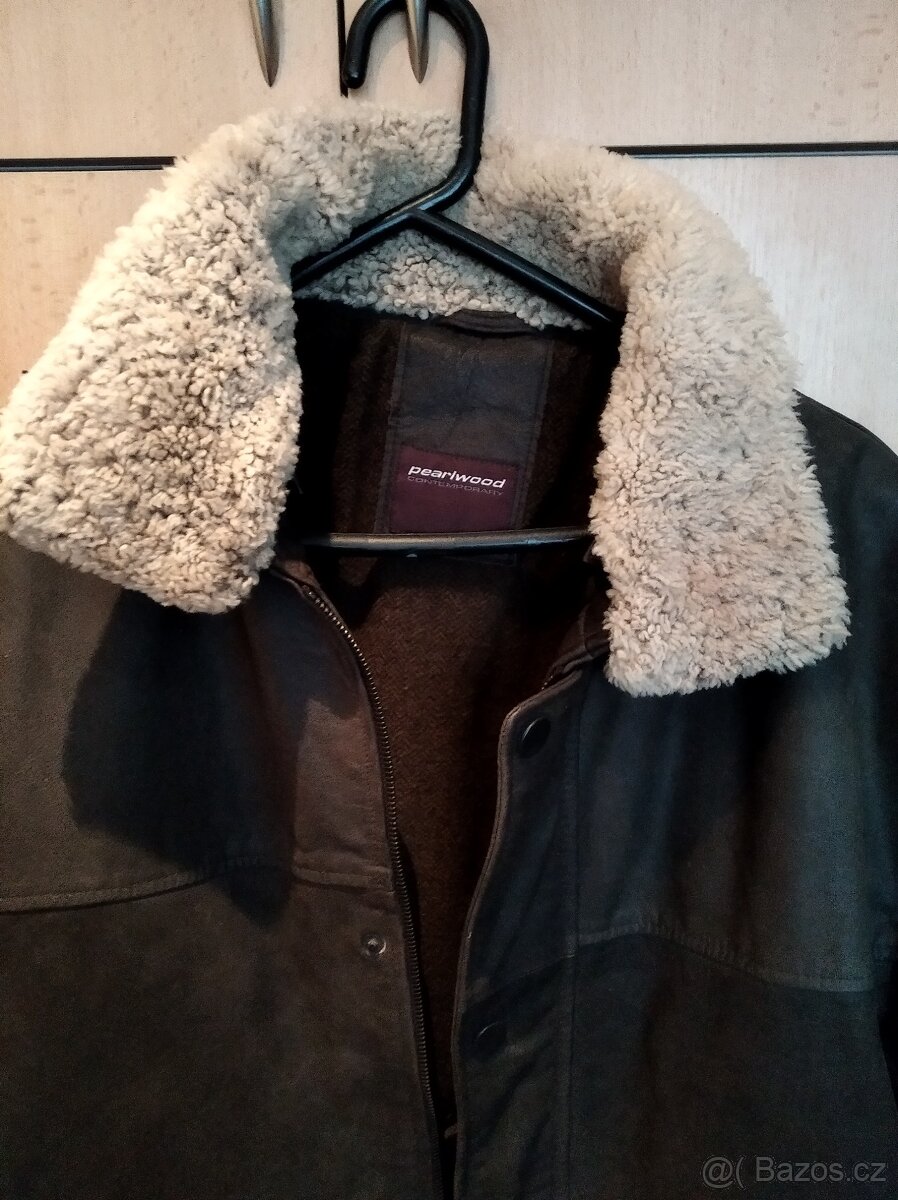 Kožená bunda velikosti , s , - 5