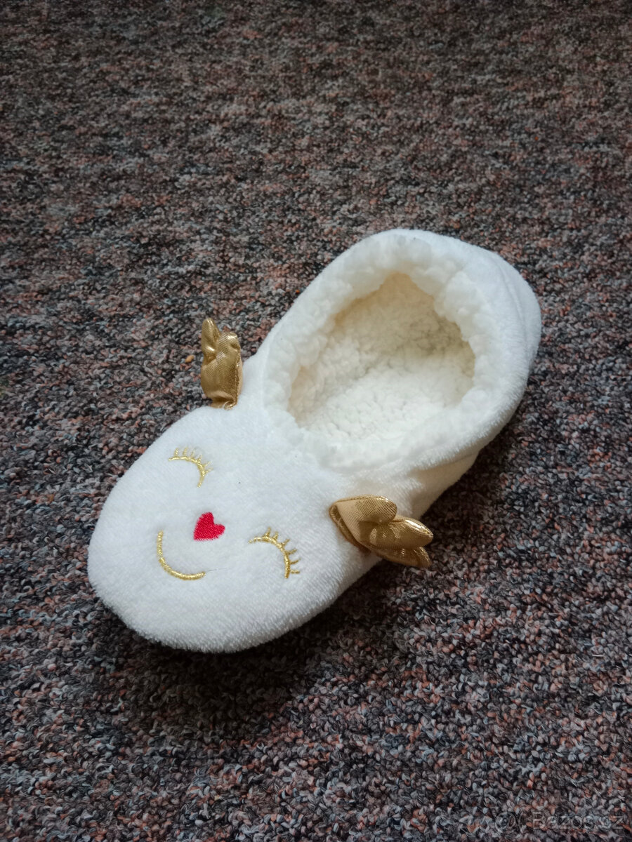 Vánoce - retro stojánek, sobí bačkory, vánoční dekorace - 5