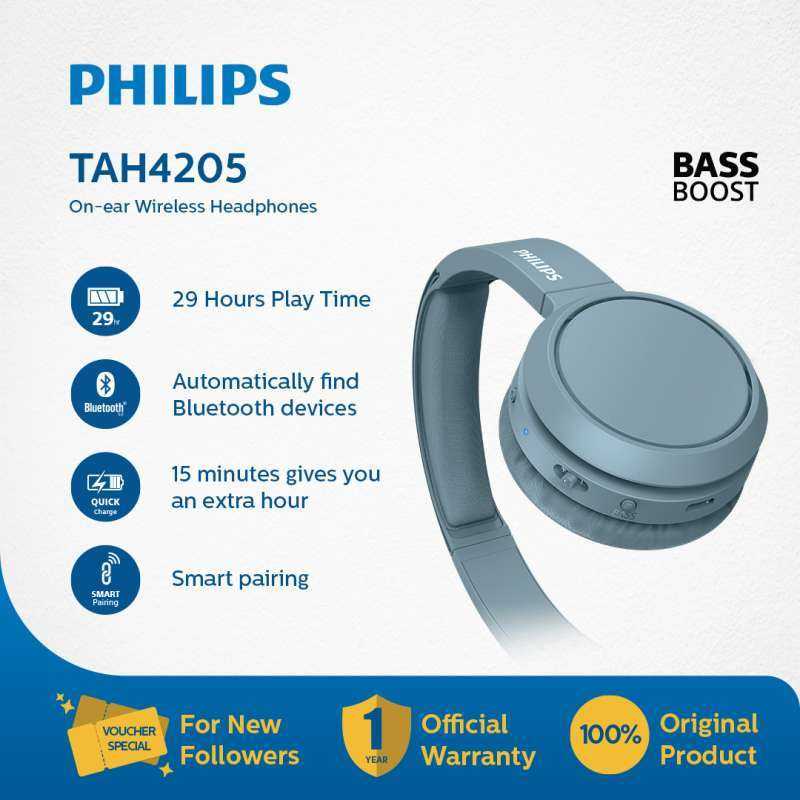 Bezdrátová sluchátka Philips TAH4205 – Prodám 2ks - 5