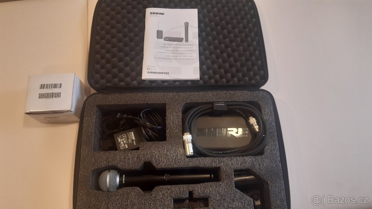 Shure BLX24E/SM58 Bezdrátový set H8E: 518-542 MHz - 5