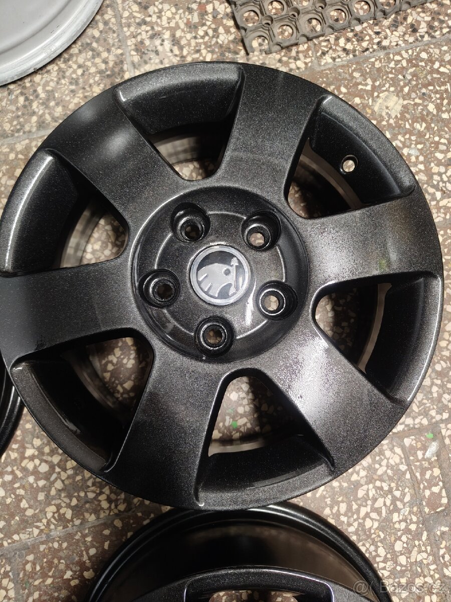 ALU disky originál Škoda 5x112 r15 (sada č.5) - 5