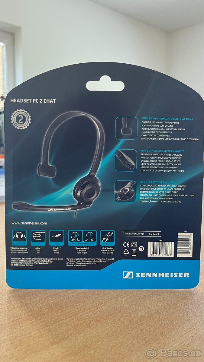 Prodám HEADSET PC 2 CHAT Sennheiser - 5