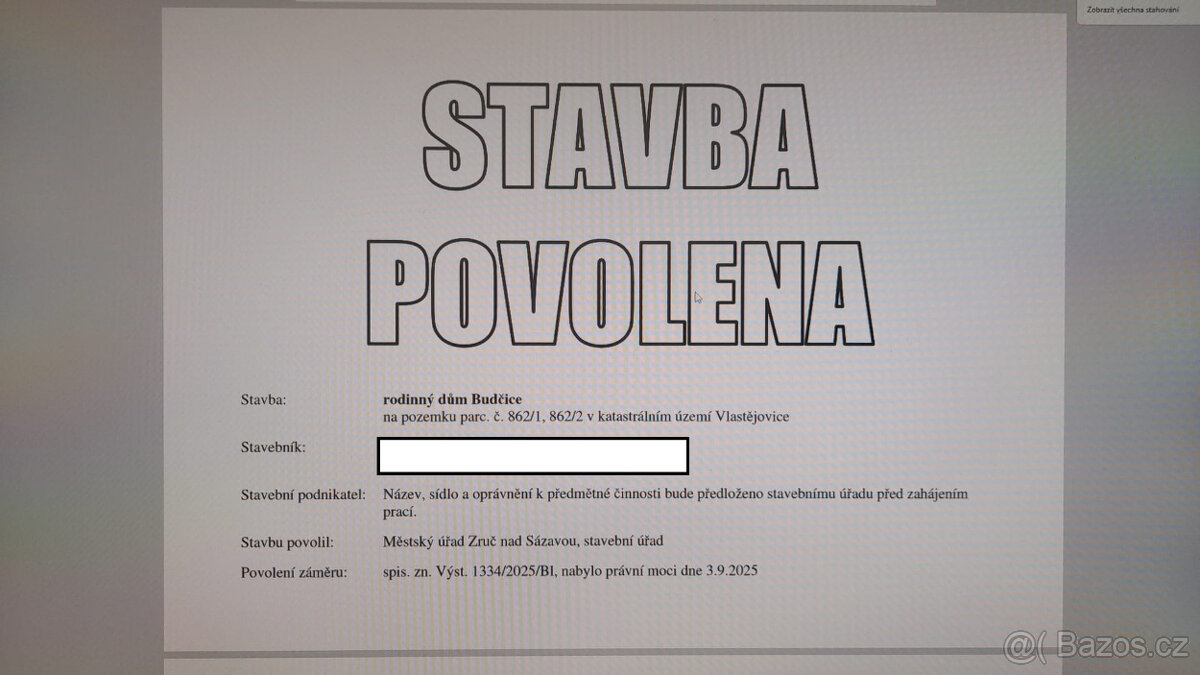 Rozestavěný RD Budčice - 5