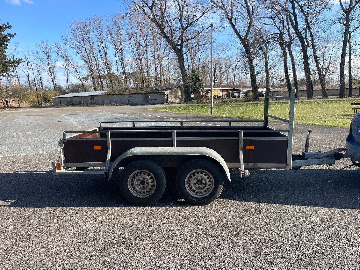 Bržděný přívěs Solide 2000 kg, 127x300, cm, nová stk - 5