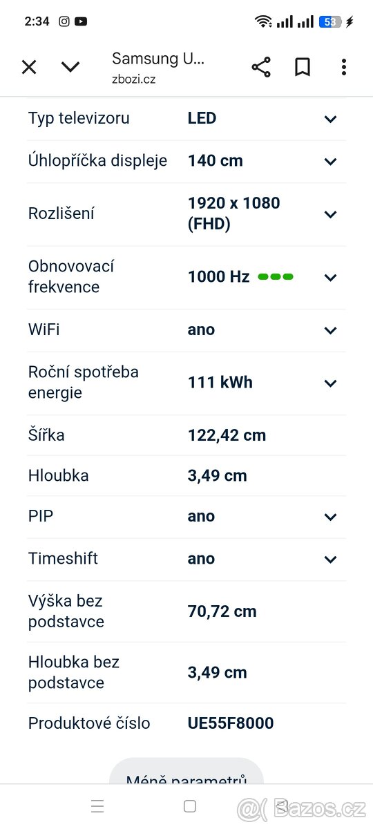 Samsung Smart TV 55" 3D - 5