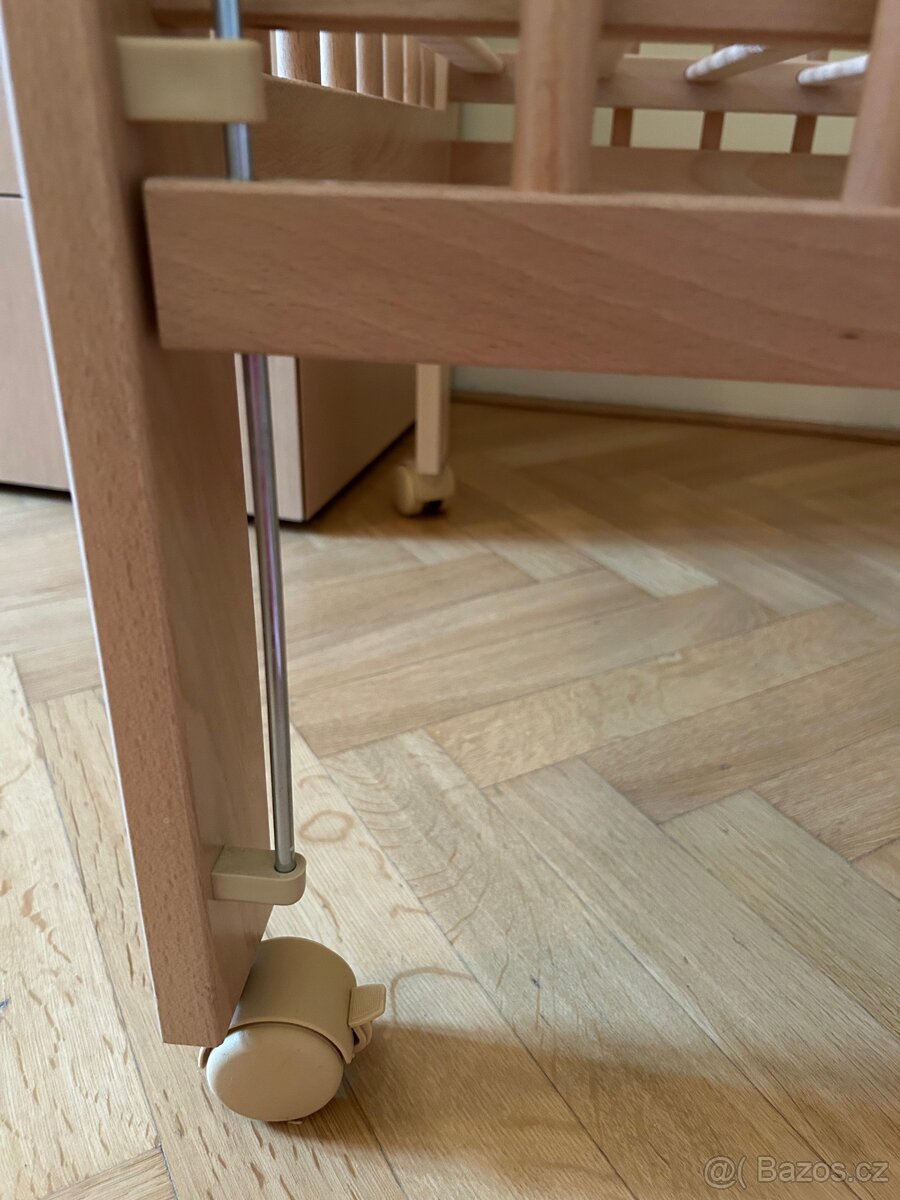 Dětská postýlka dřevěná buk - 5