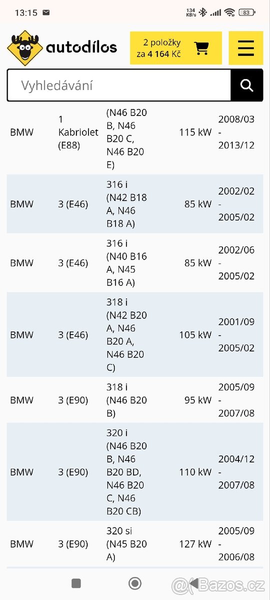 Olejové čerpadlo BMW - 5