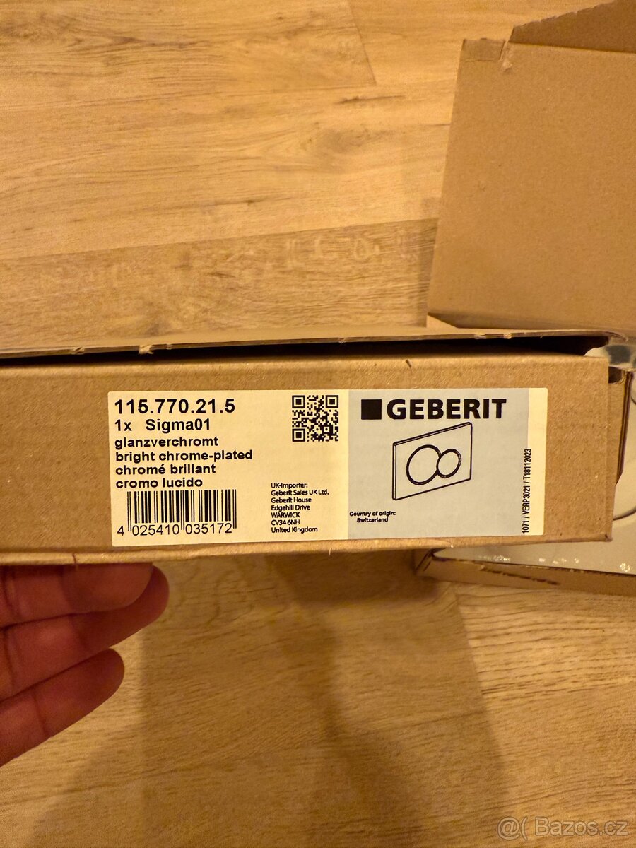 WC tlačítko Geberit Sigma 01 chrom - 5