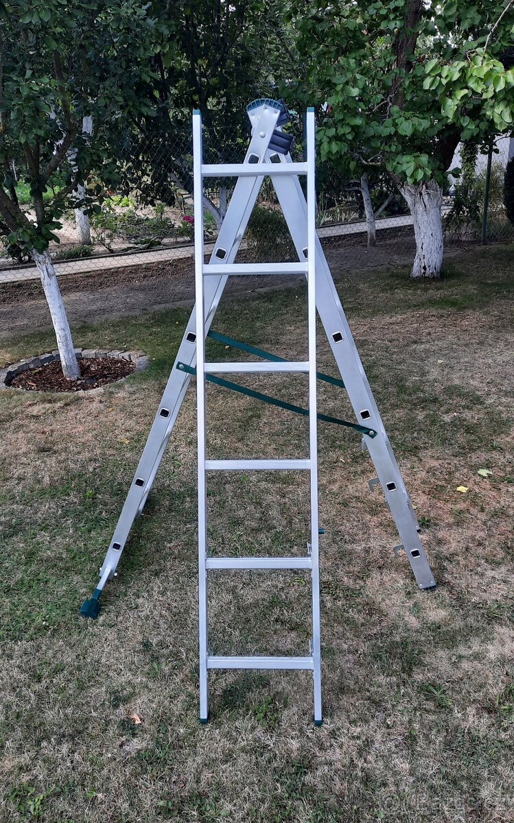 Hliníkový multifunkční žebřík / štafle - 5