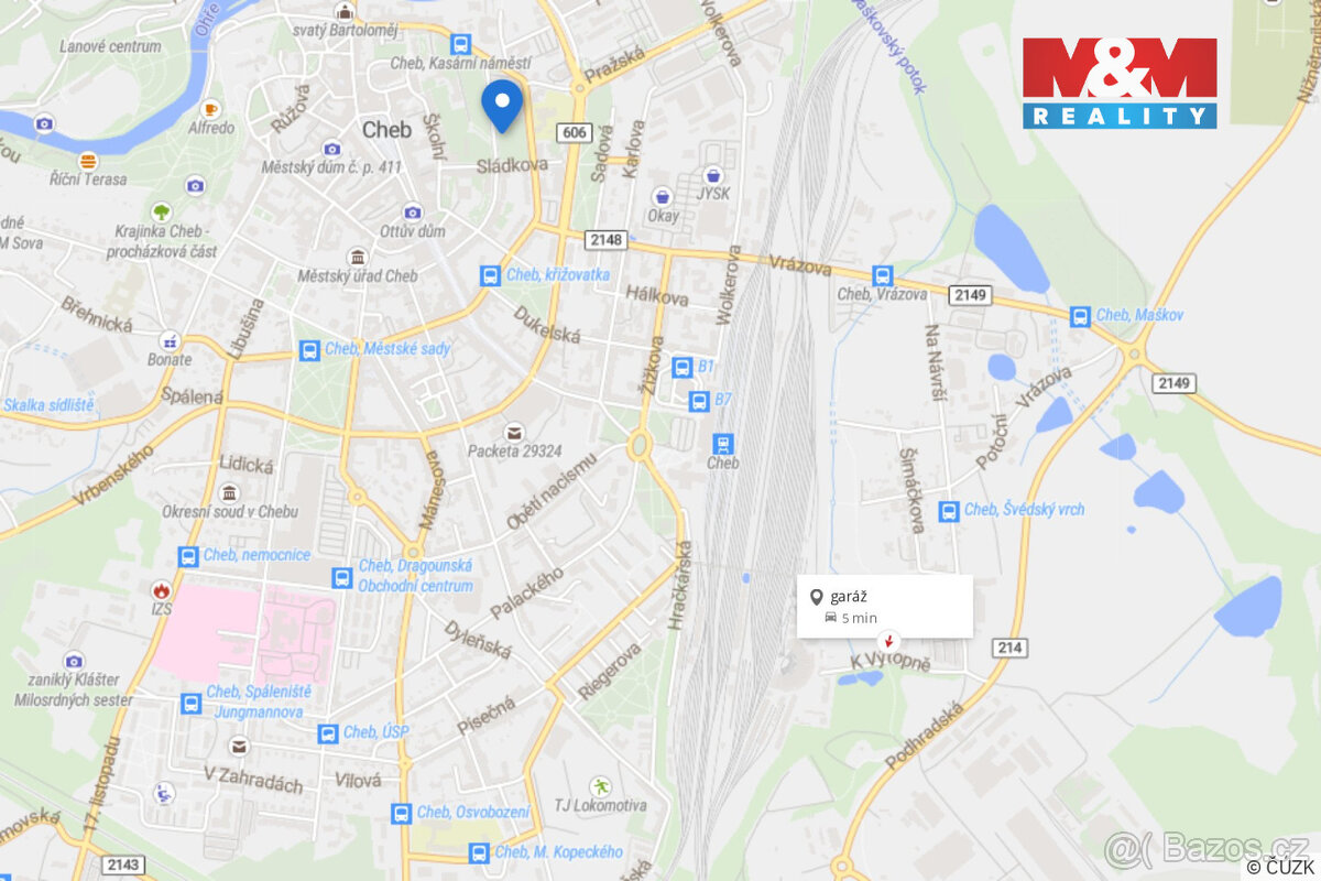 Prodej garáže, 21 m², Cheb - 5