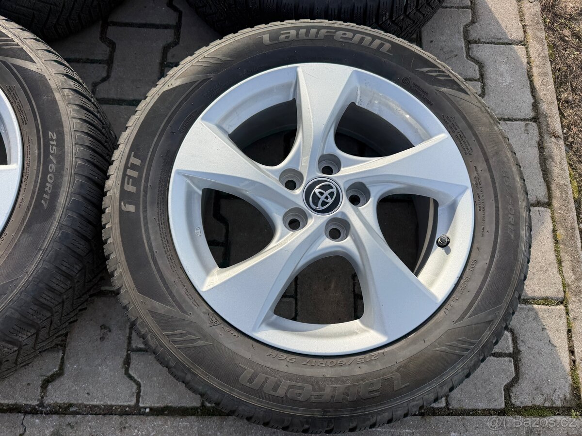4x al kola 5x114.3 17 + pneu zimní 215/60 R17 - 5
