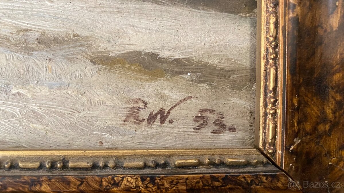 Starý malovaný obraz - 5