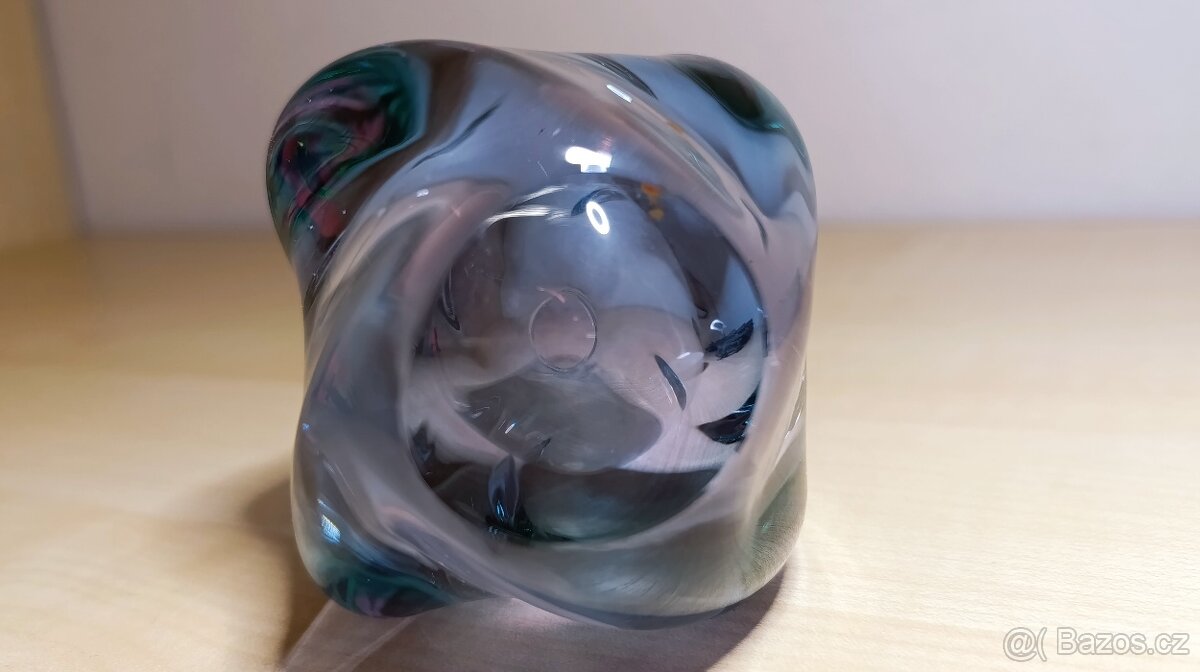 hutní sklo-váza - 5