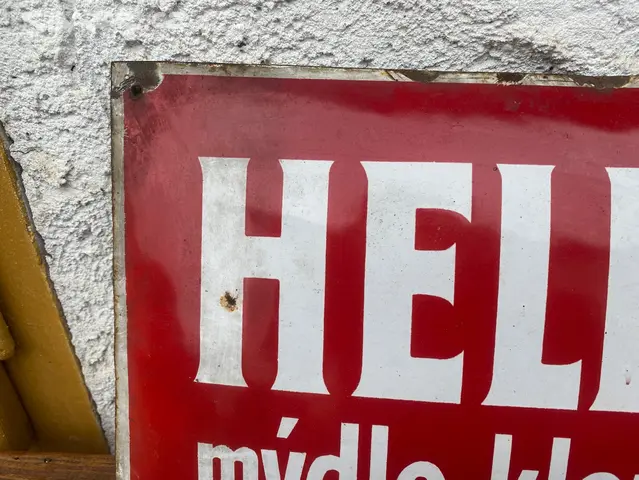 Stara cedule HELLADA mydlo klenot pradlen - 5