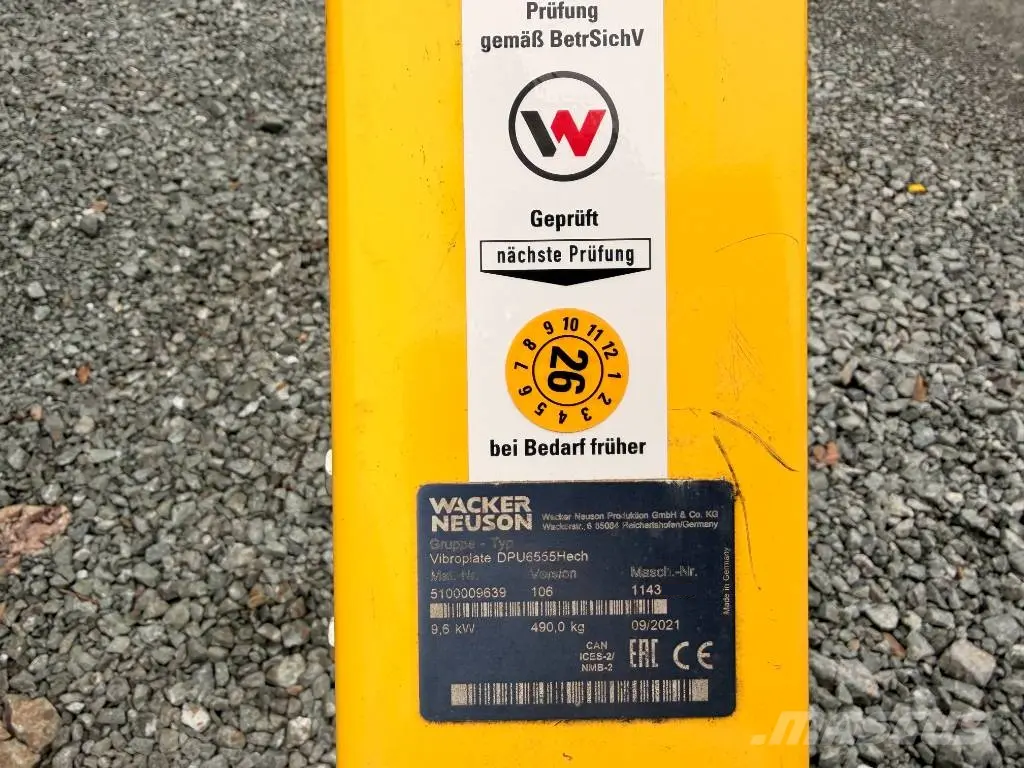 Vibrační deska Wacker Neuson DPU 6555 Hech - 5
