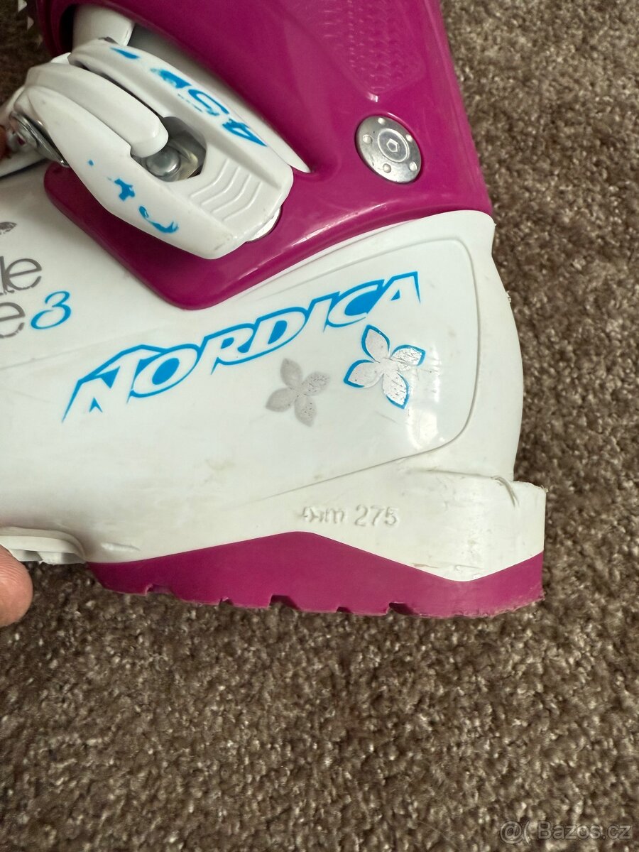 Dívčí lyže Elan 110 + boty nordica - 5