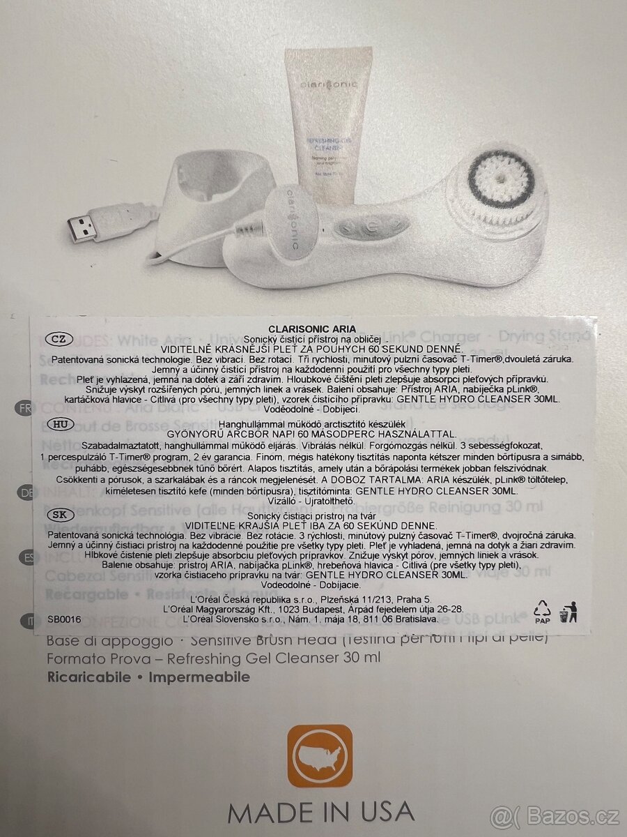 Čistící kartáček na pleť Clarisonic Aira Sonic - 5
