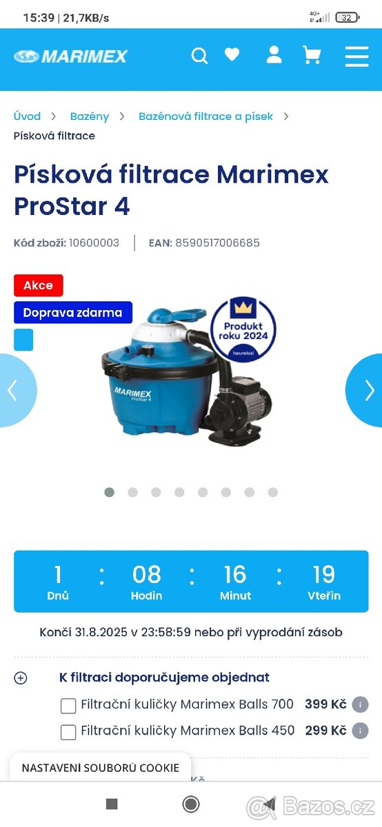 Nadzemní bazén Florida Premium 2x4x1,22 m s příslušenstvím - 5