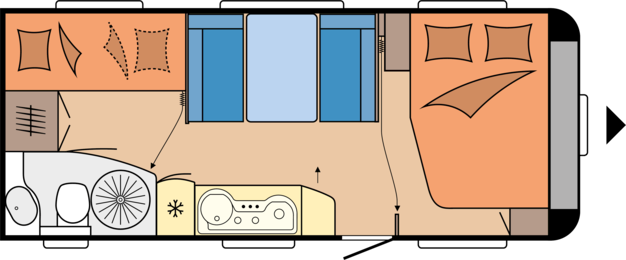Hobby 545 KMF De Luxe Edition Klima, Markiza, Solar 380W - 5