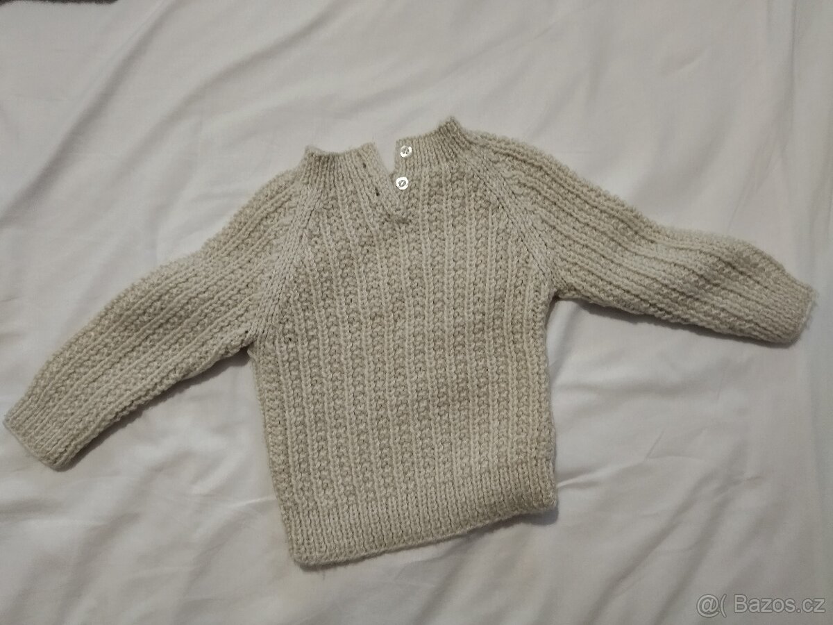 Ručně pletené svetříky vel.98/104 - 5