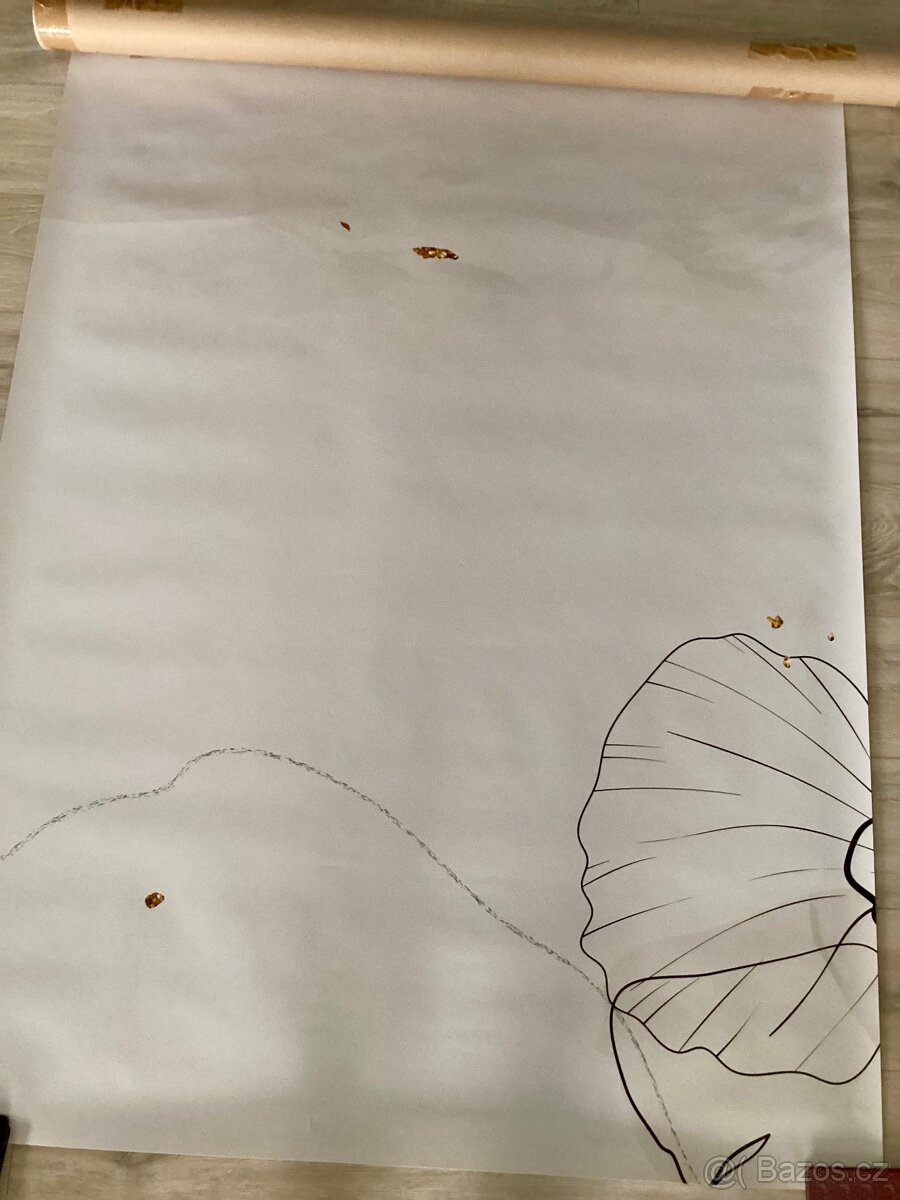 Vliesová fototapeta kresba květin - 5