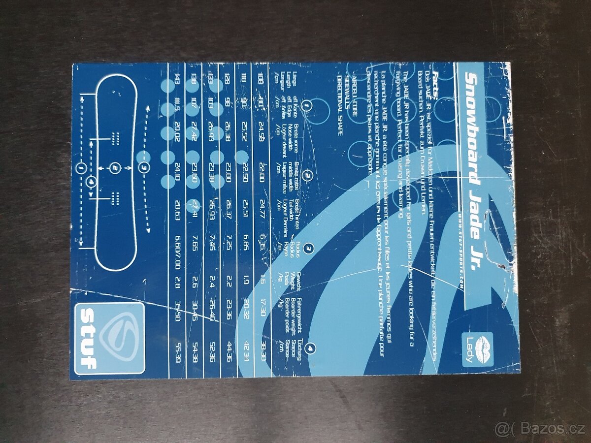 Snowboard STUF junior nový - 5